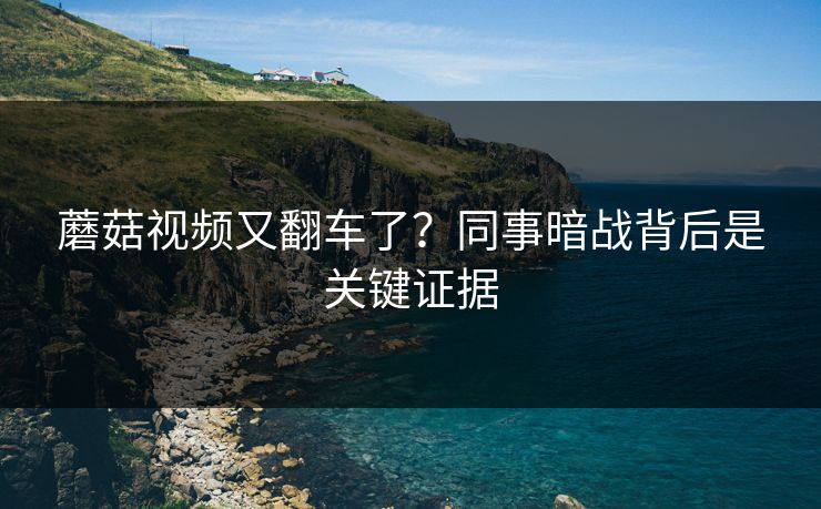 蘑菇视频又翻车了？同事暗战背后是关键证据